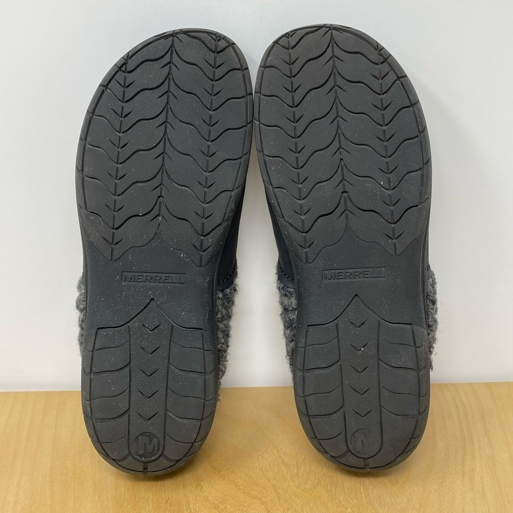 Merrell Encore Cassie Leather/Wool Slip On Clogs Black Size 10 - Picture 7 of 9